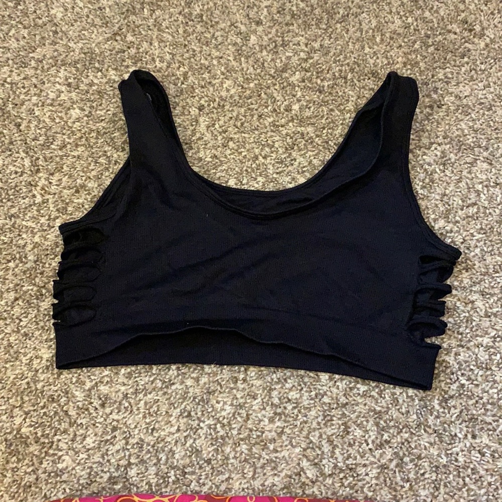 Cut out sports bra